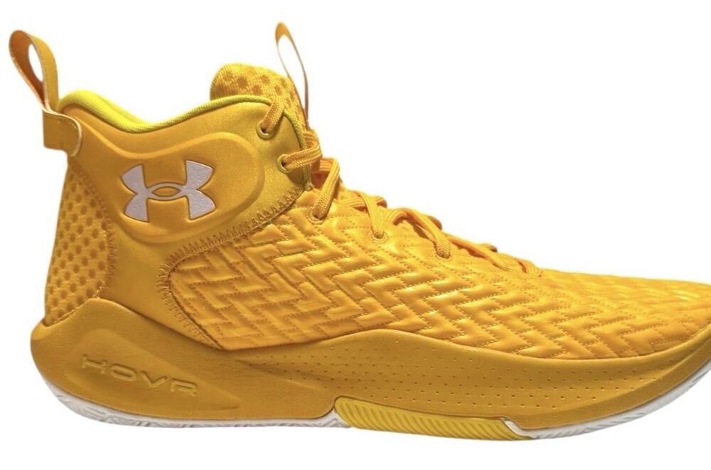 Men 18 Under Armour HOVR Havoc 4 Clone Taxi/White 3025996-700